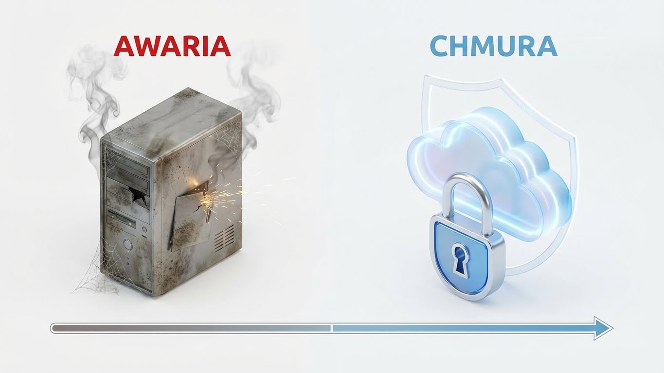 Chmura vs Serwer Lokalny: Gdzie Twoje dane są bezpieczne przed awarią dysku?